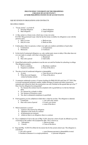 Study Guide - Confusion or Merger of Rights - STUDY GUIDE Confusion or ...