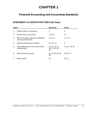 Ch07 - Chapter 07 Solution For Intermediate Accounting By Donald E ...