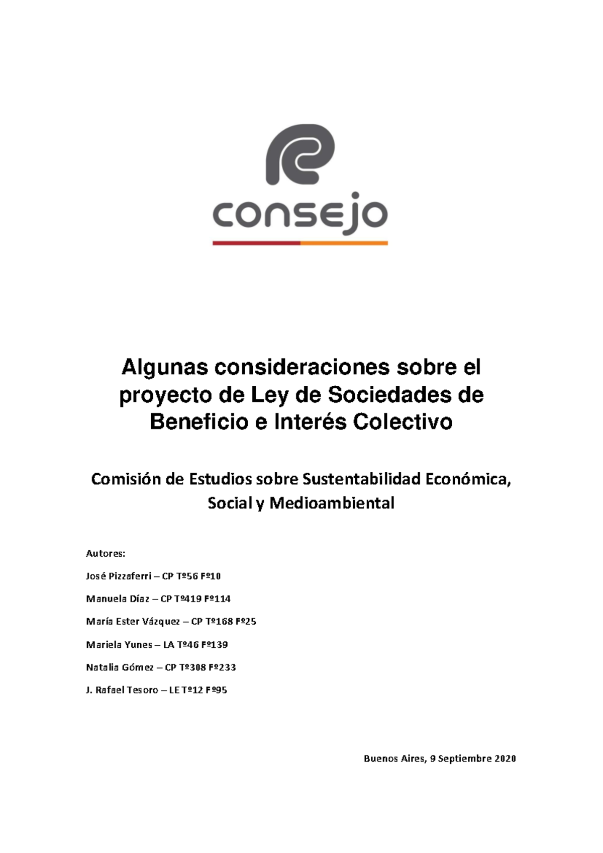 Ley BIC - Lectura completa - Algunas consideraciones sobre el proyecto ...