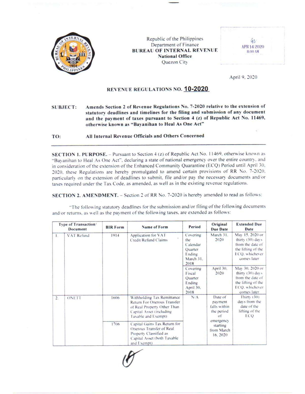 Revenue-Regulations-No - BS Accountancy - Studocu