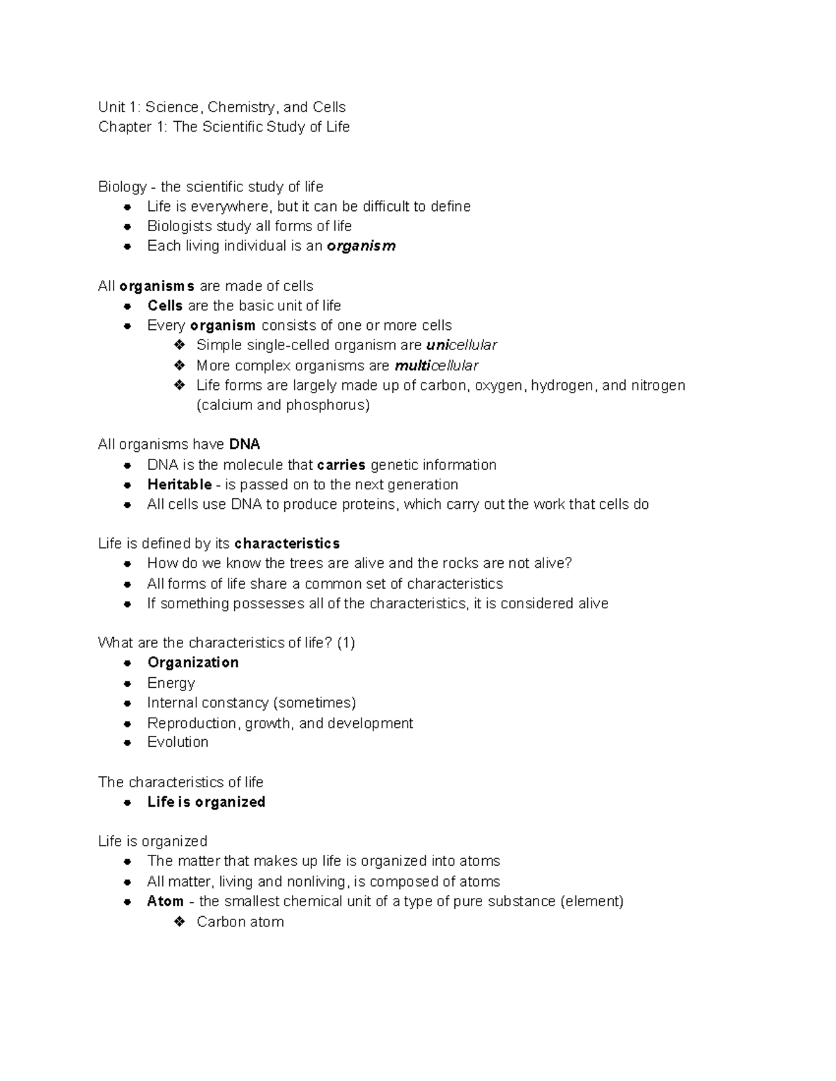 Lecture 1 & 2 - BIO 100 - Stephen P Mackessy is my professor while ...