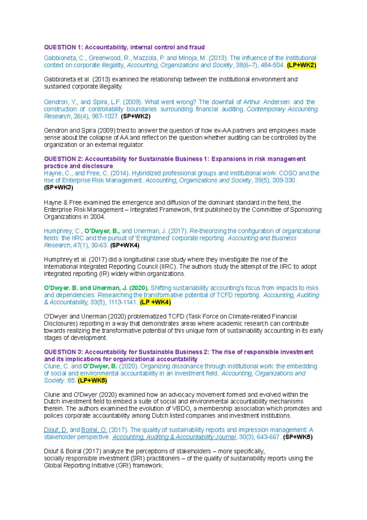 ARM Wooclap Statements + Concept Solutions QUESTION 1