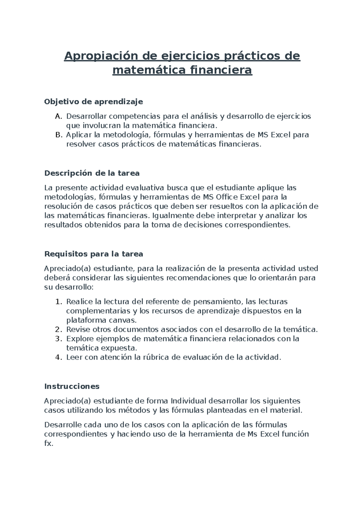 Documento 10 - MATEMATICAS FINANCIERa - Apropiación de ejercicios ...