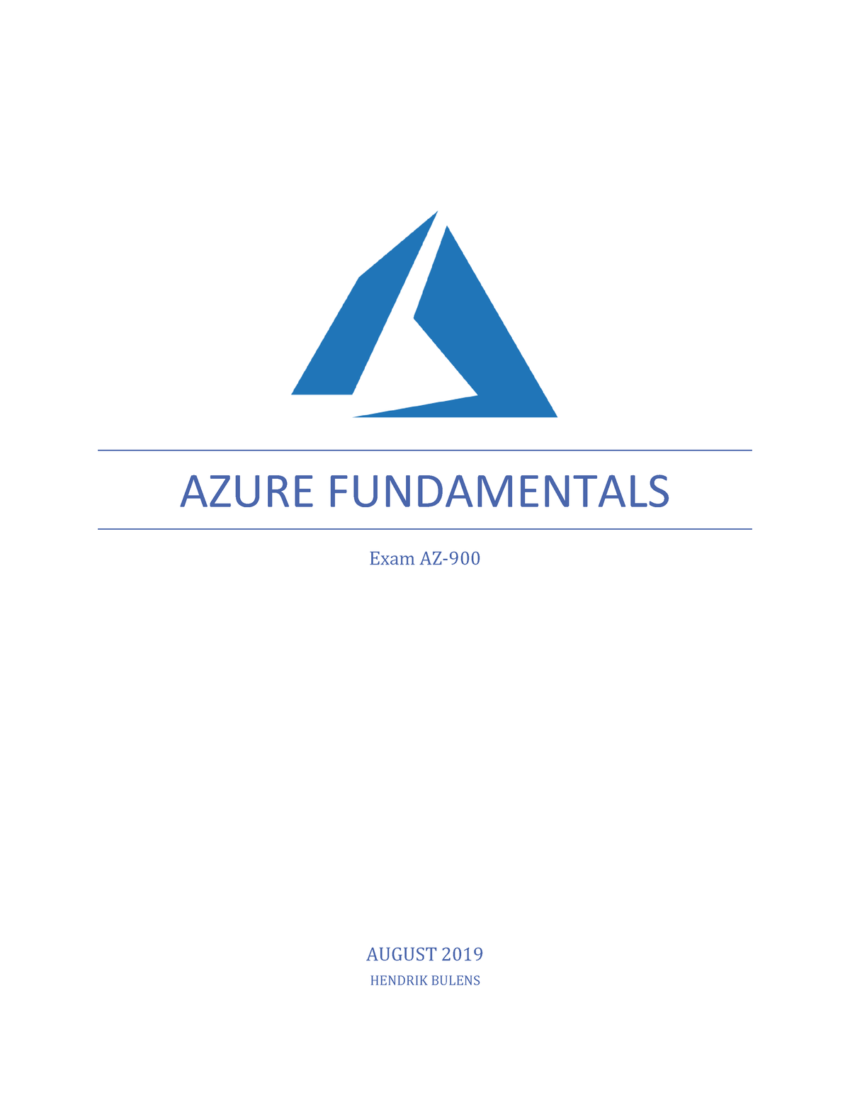 AZ900-Summary - Exam Ref AZ-900 Microsoft Azure Fundamentals - AZURE ...