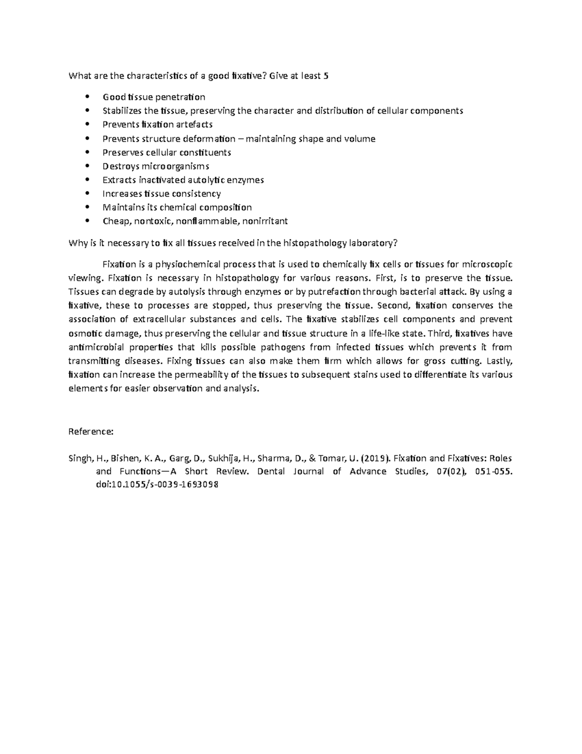 Fixation Lecture notes Module 2.2 What are the characteristics of a