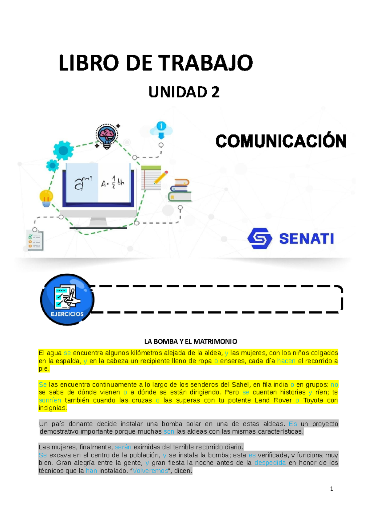 Libro DE Trabajo NRO 2 Comunicacion - LIBRO DE TRABAJO UNIDAD 2 LA ...