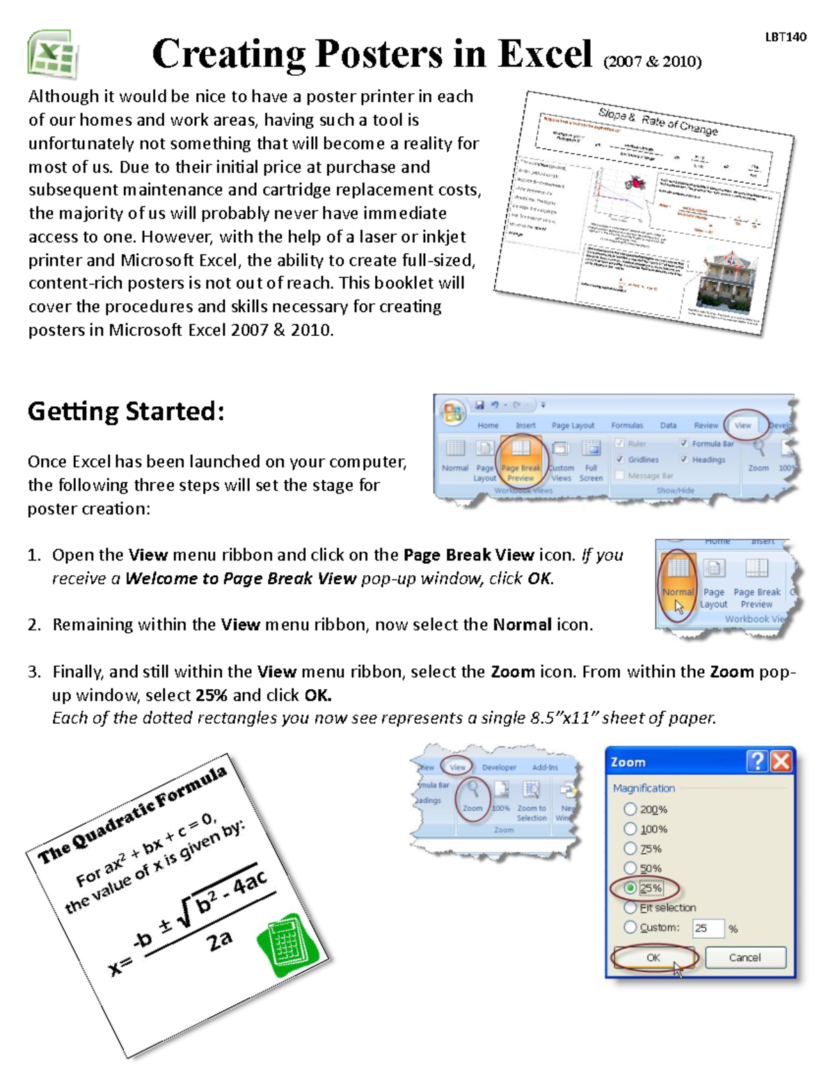Excelposters - Tftctc - Creating Posters in Excel (2007 & 2010 ...