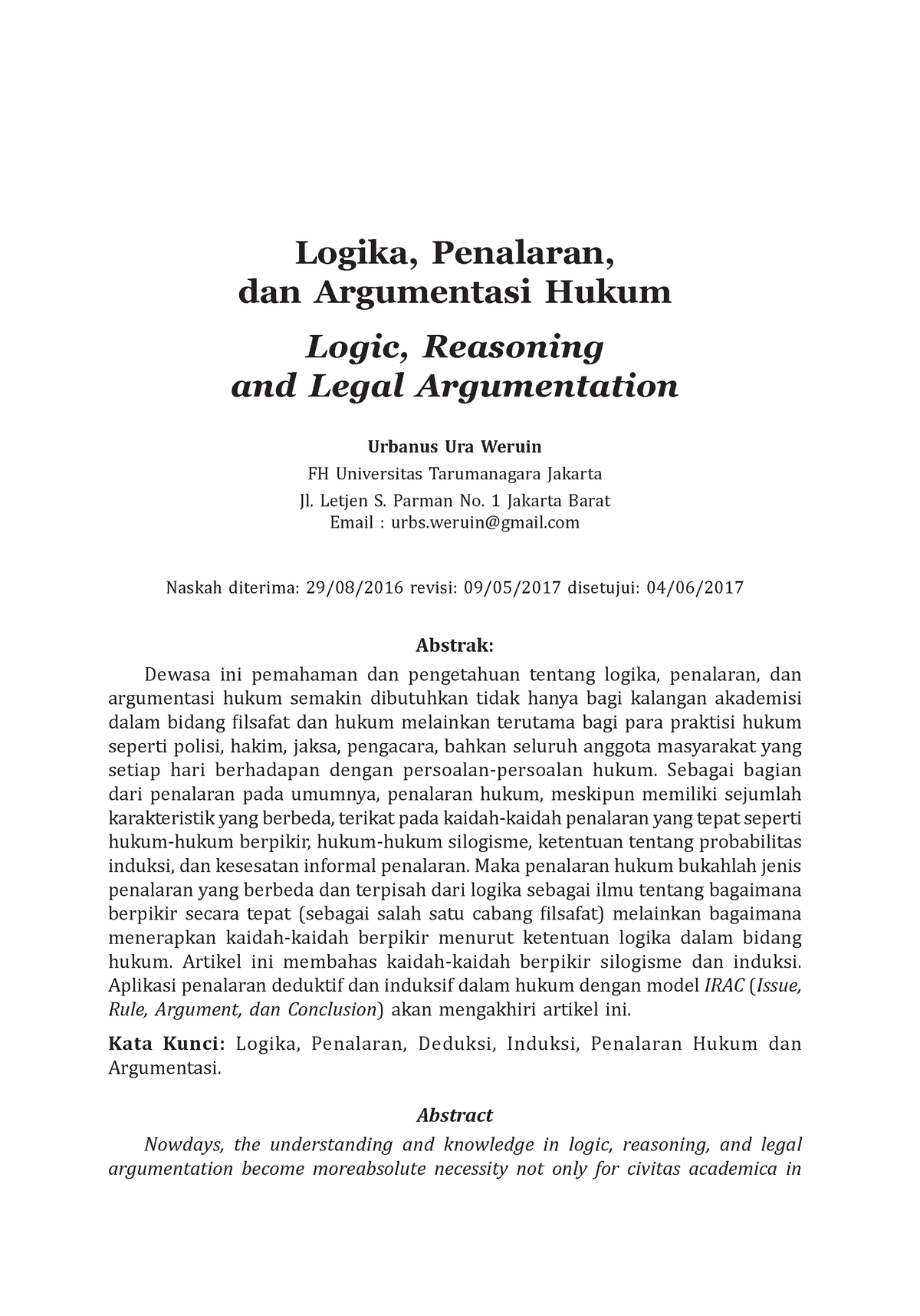 1024-1598-1-SM - Mgxmgv - Logika, Penalaran, Dan Argumentasi Hukum ...