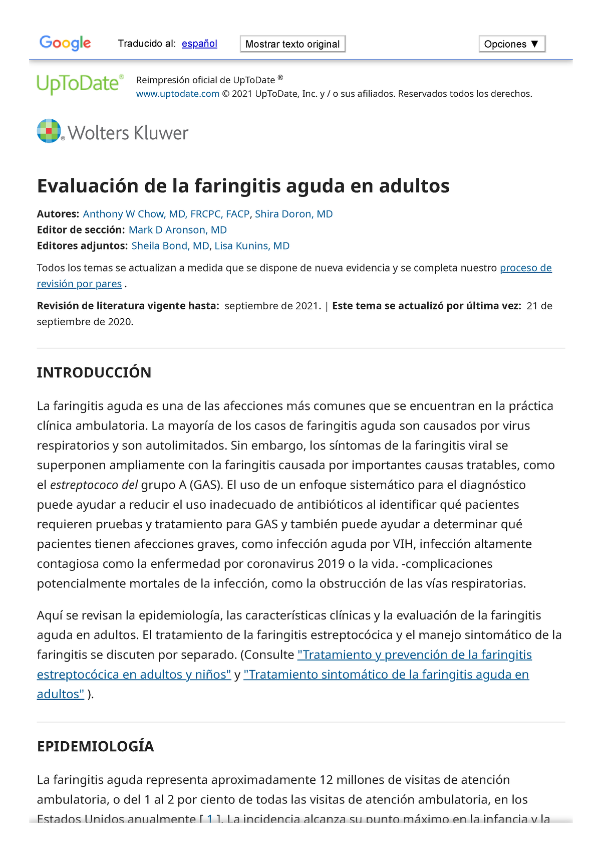 imágenes de faringitis estreptocócica en adultos