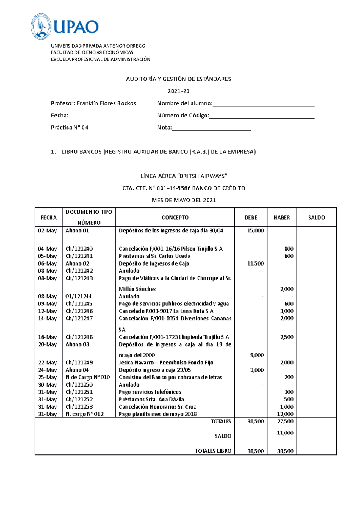 10+ Practica++4+ Auditoria+Y+ Gesti%C3%93N+DE+EST%C3%81 Ndares ...