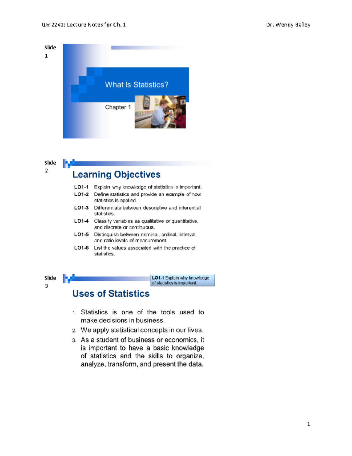 Ch 01 - Online Lecture Notes - Slide 1 Slide 2 Slide 3 Slide 4 Slide 5 ...