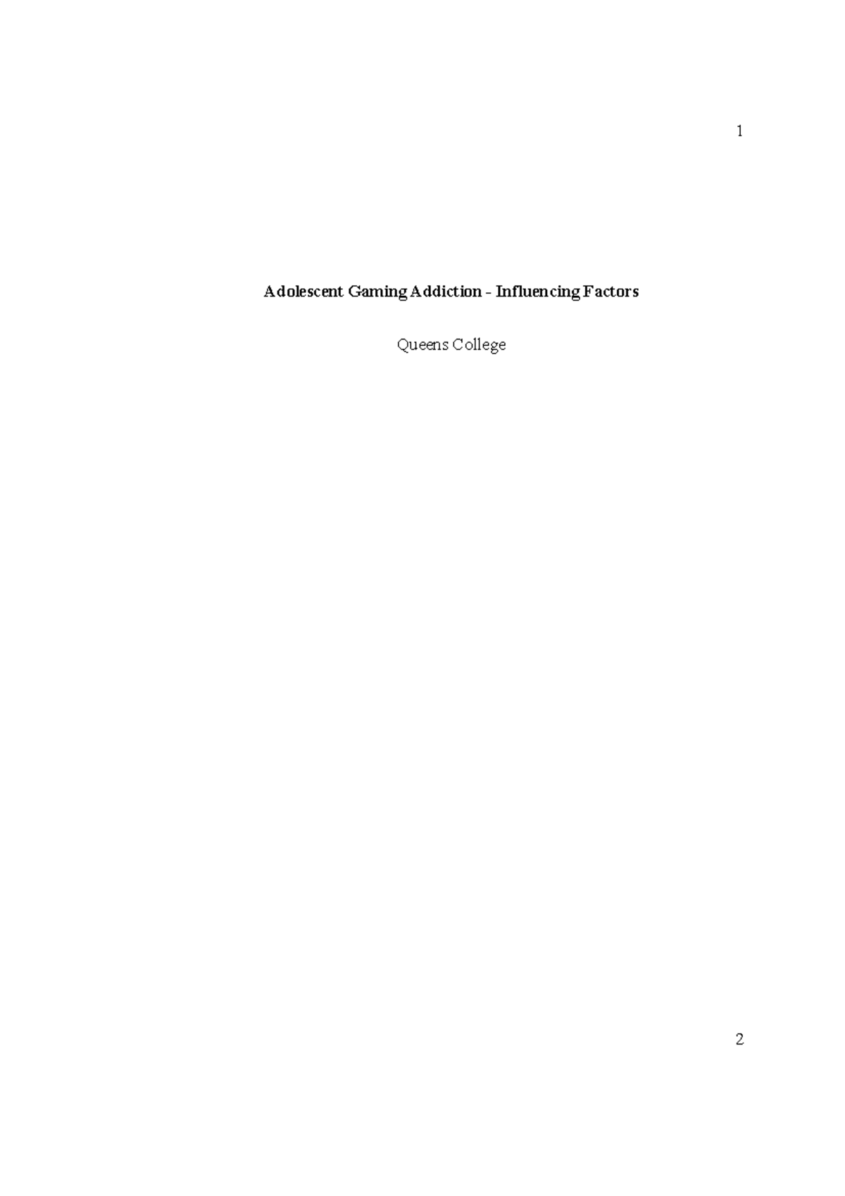 Paper 3 - 123 - 1 Adolescent Gaming Addiction - Influencing Factors ...