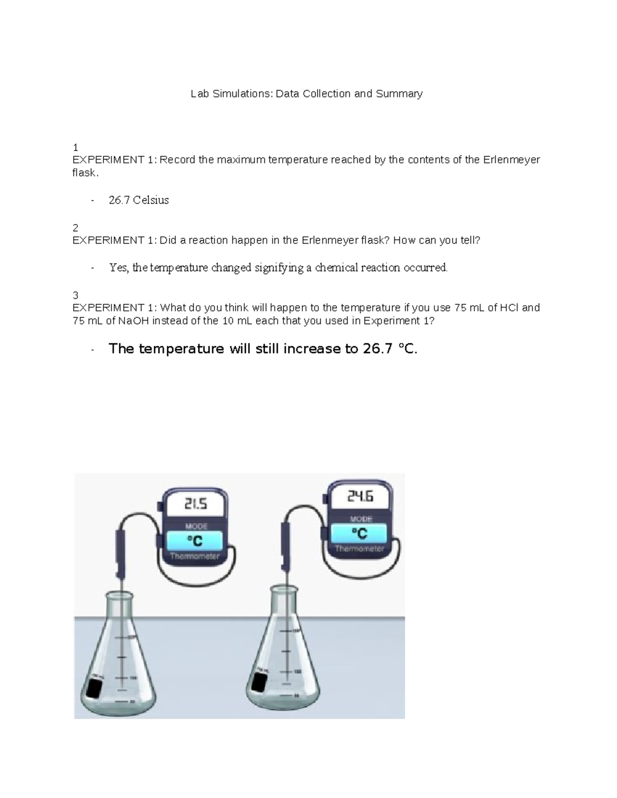 Lab Simulations for Biology Lab 2022 Lab Simulations Data Collection and Summary 1 EXPERIMENT
