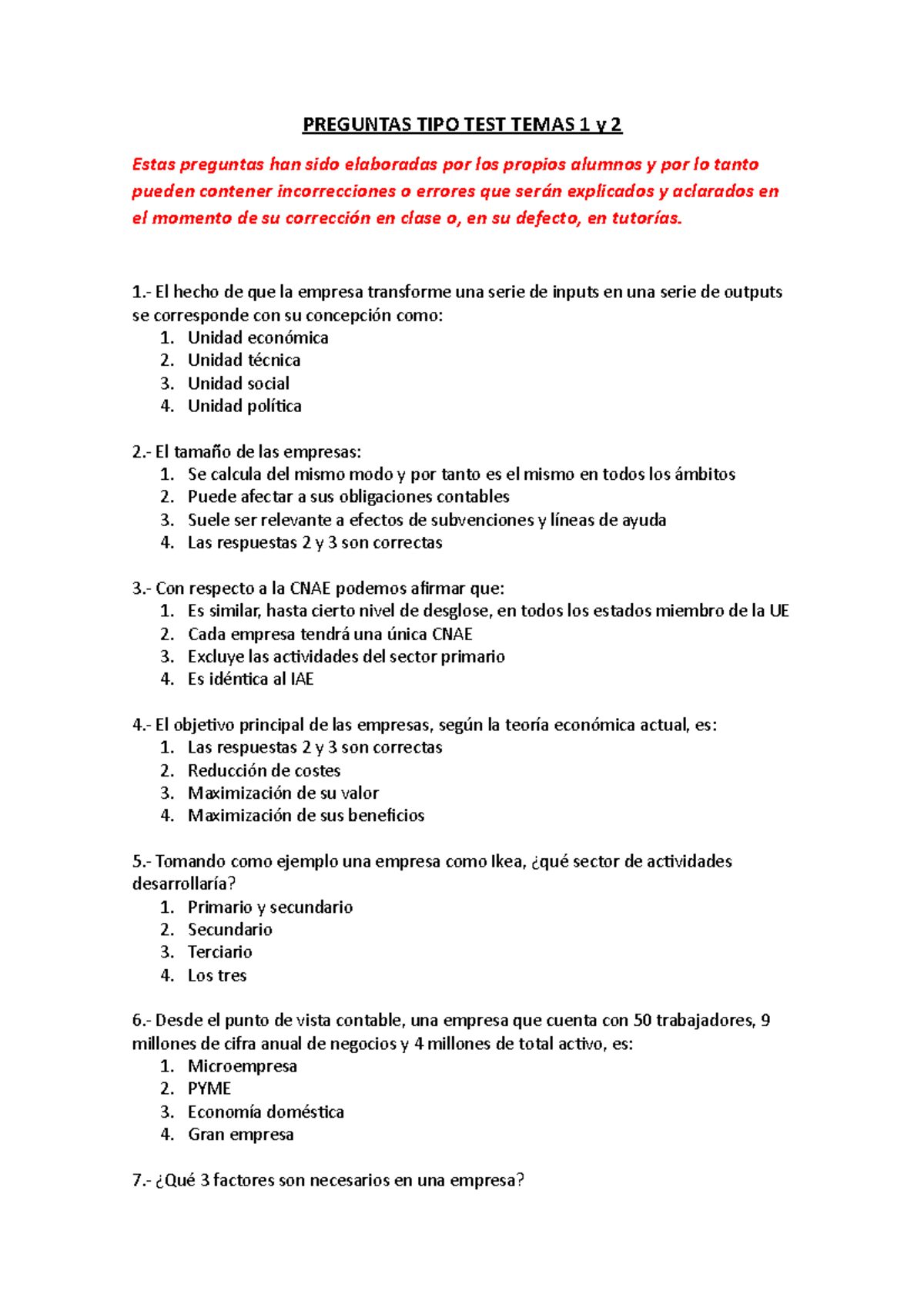 TEST Temas 1y2 - PREGUNTAS TIPO TEST TEMAS 1 Y 2 Estas Preguntas Han ...