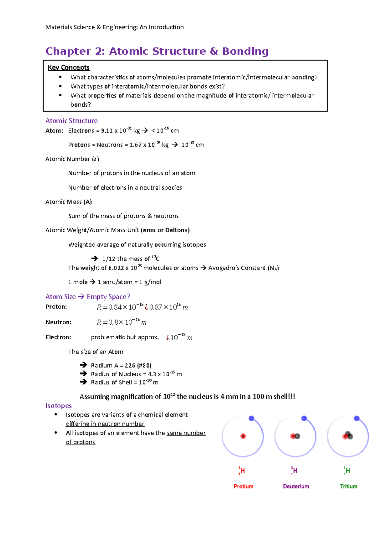 Material Science & Engineering Chapter 2 - Chapter 2: Atomic Structure ...