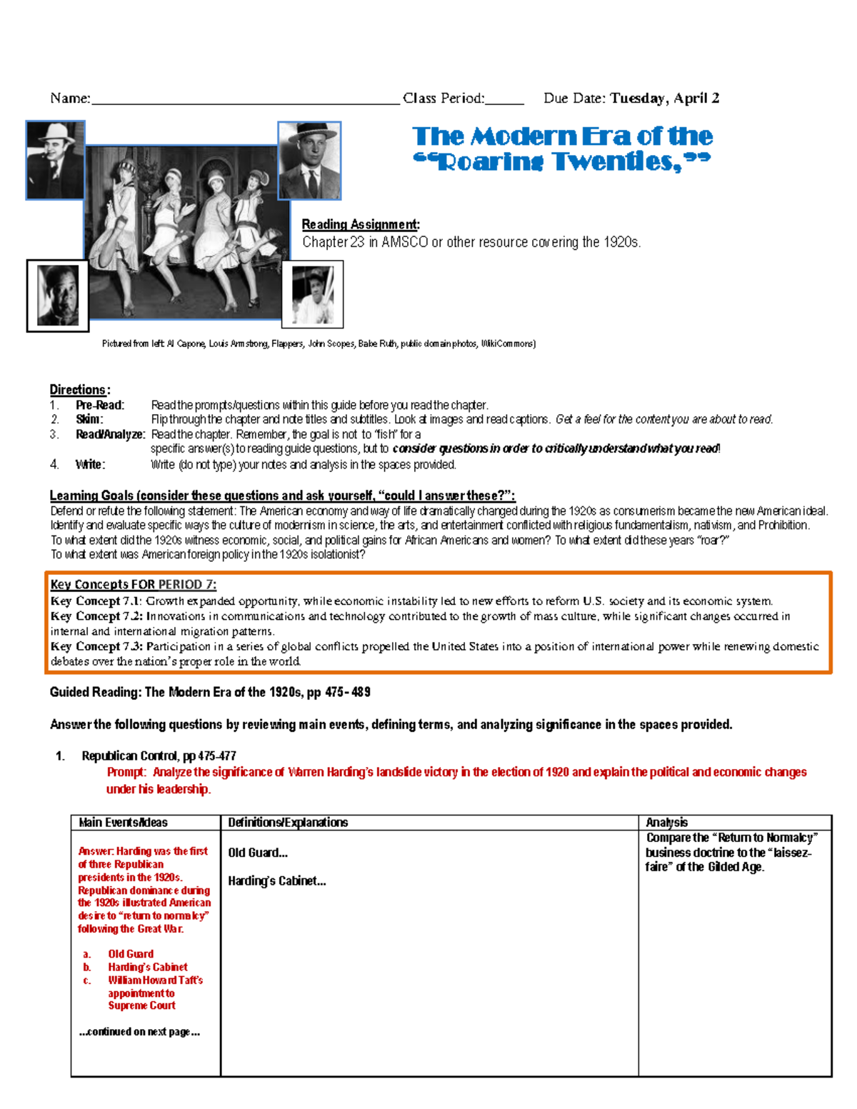 Amsco+Chapter+23+Review - Name ...