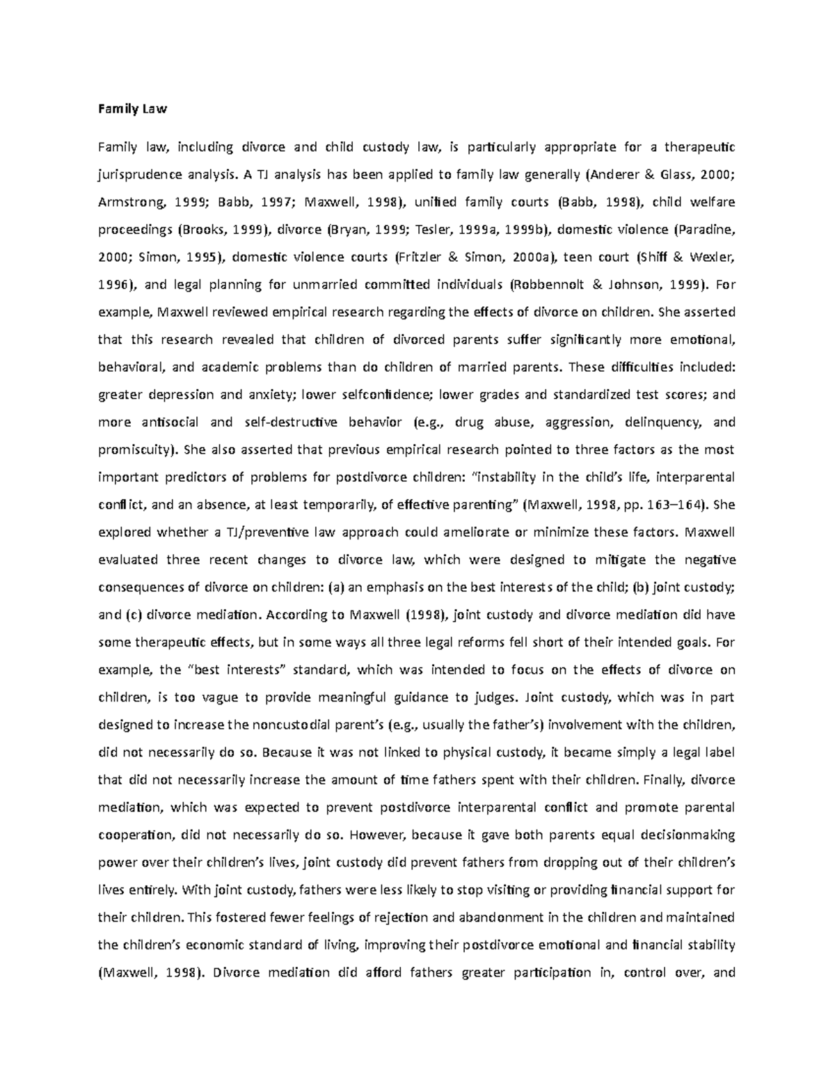 Family Law - Family Law Family law, including divorce and child custody ...