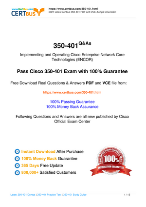 350-401 Reliable Exam Vce