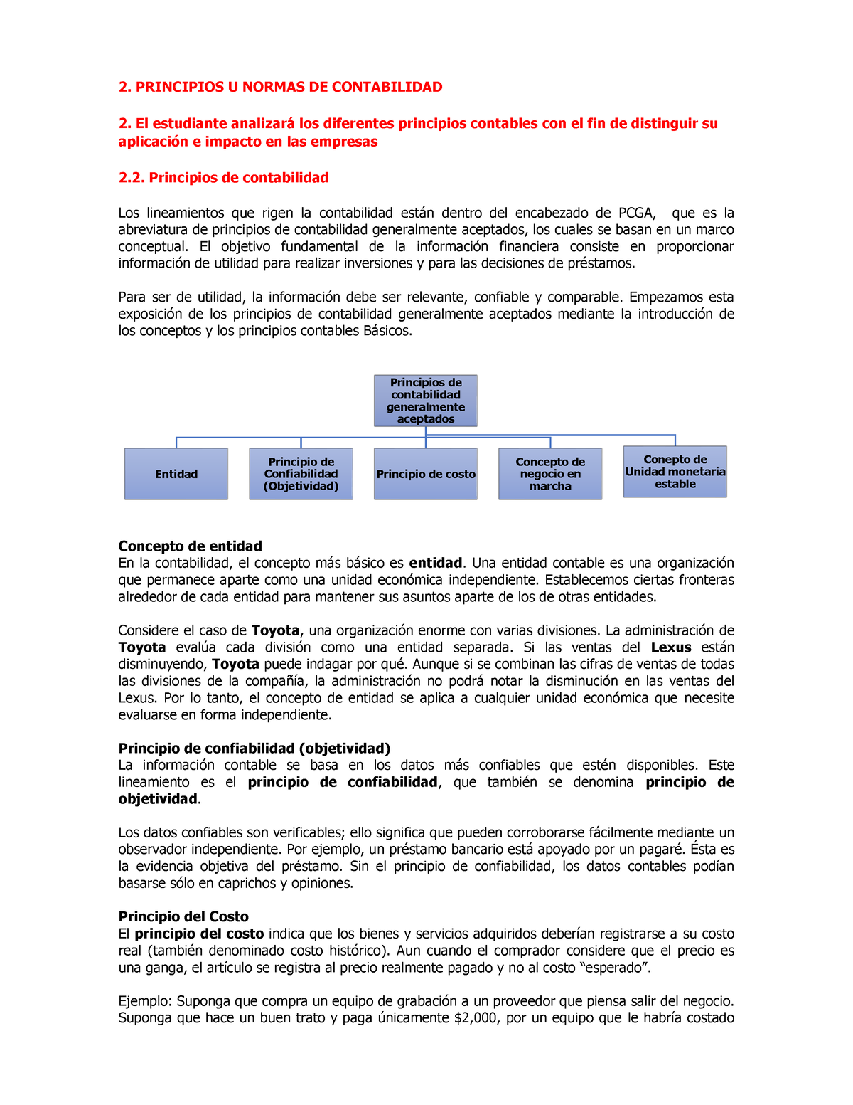 TEMA 2 Principios Y Normas DE Contabilidad - 2. PRINCIPIOS U NORMAS DE ...