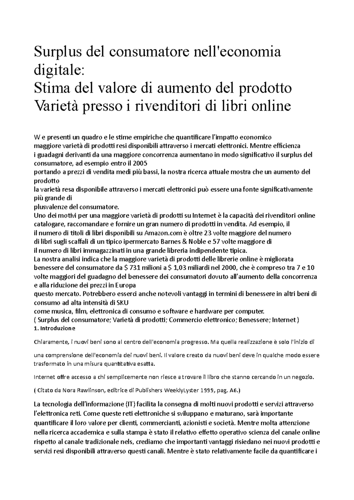 Surplus Del Consumatore Nell - Surplus Del Consumatore Nell'economia ...