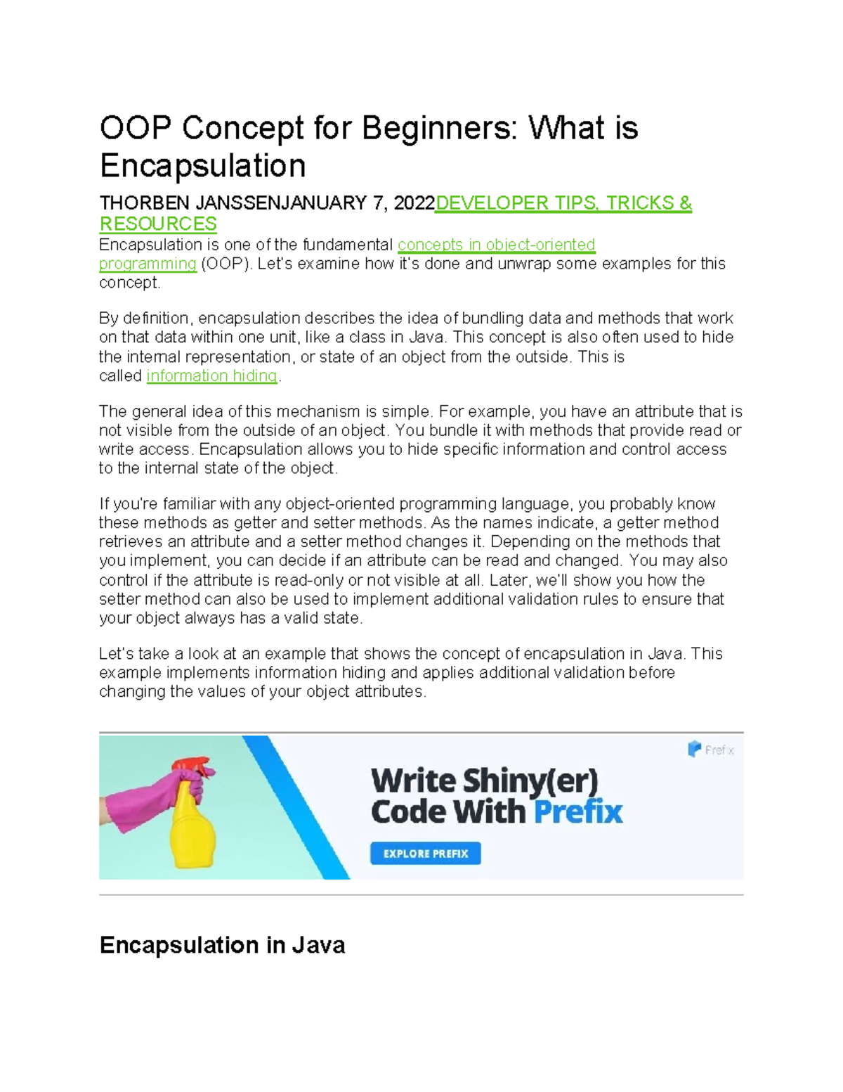 Encapsulation - OOP Concept for Beginners: What is Encapsulation ...