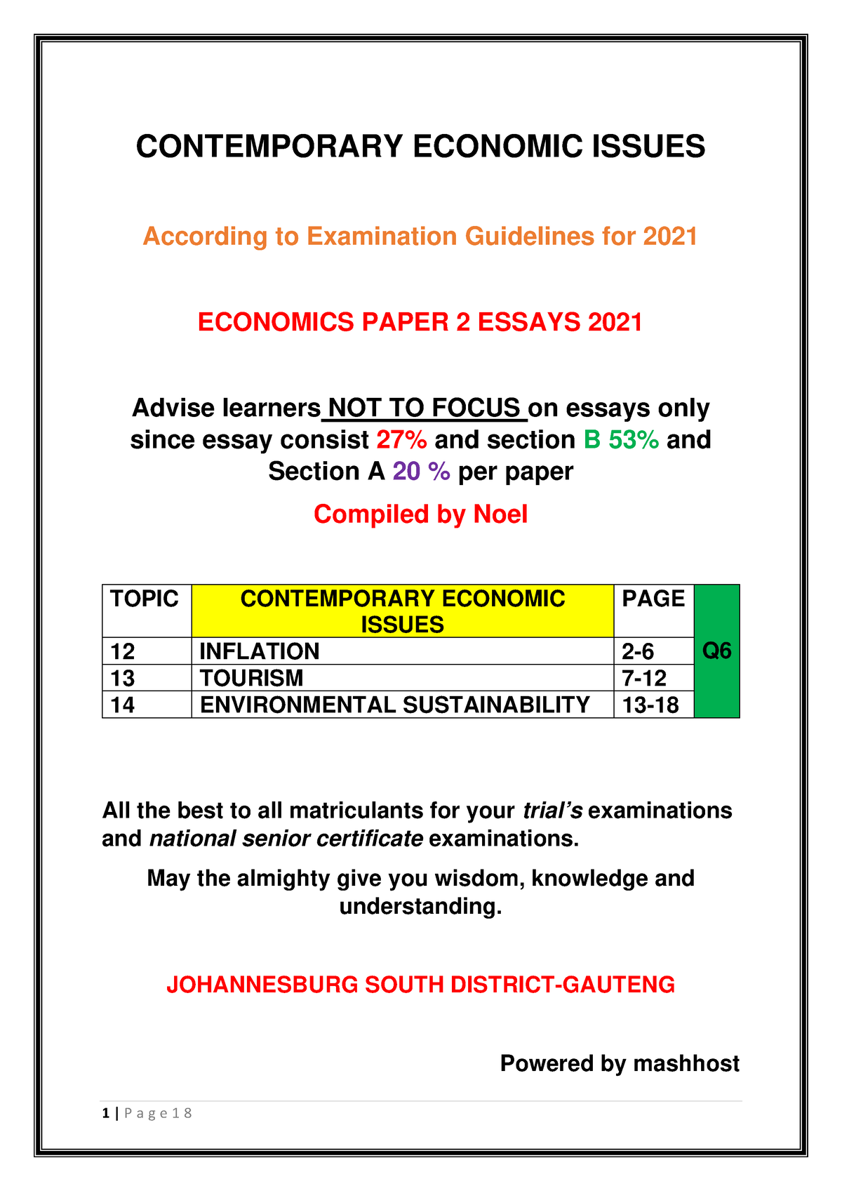 essays on economics and economists