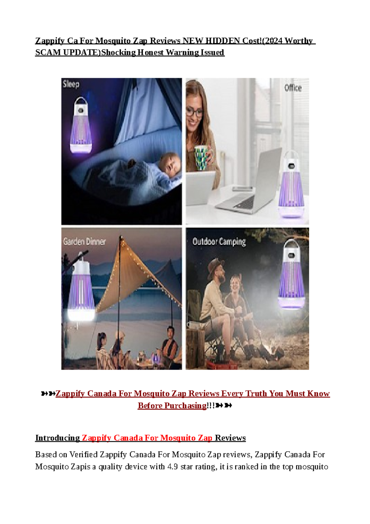 Zappify Canada For Mosquito Zap Review: Is Zappify Powdered LAMP ...