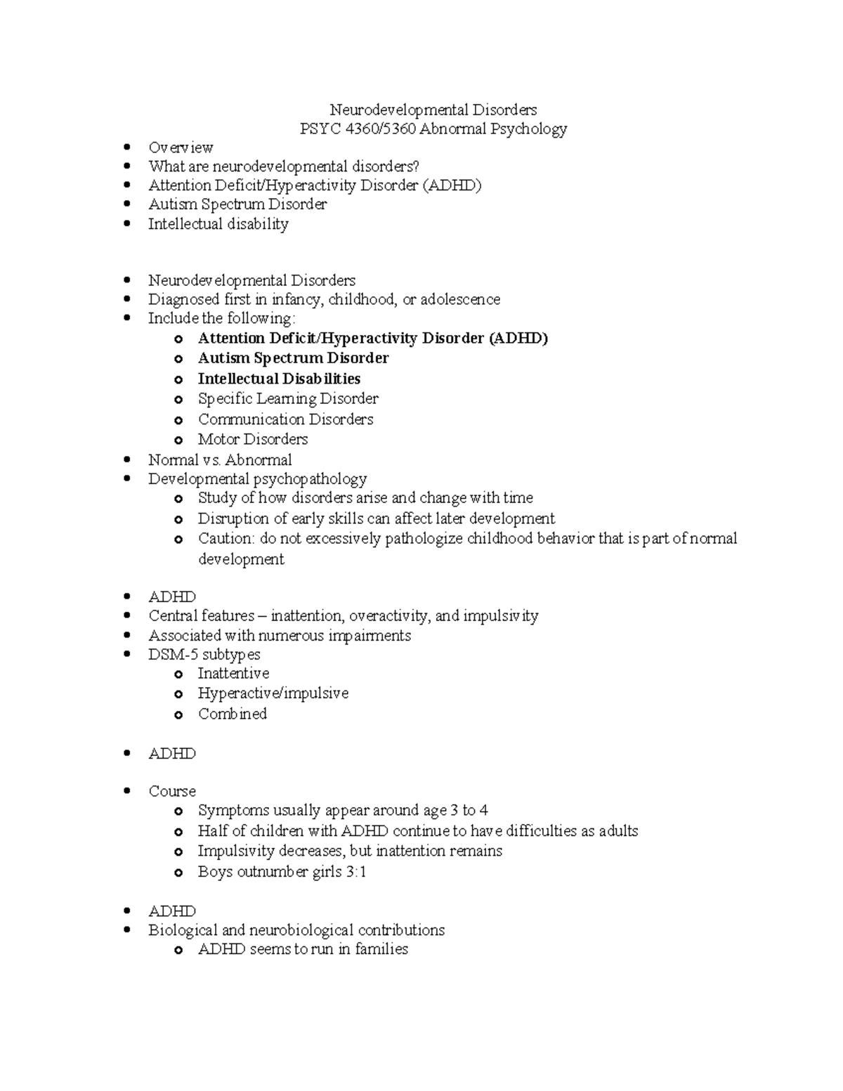 Neurodevelopmental Disorders Listing 112 11