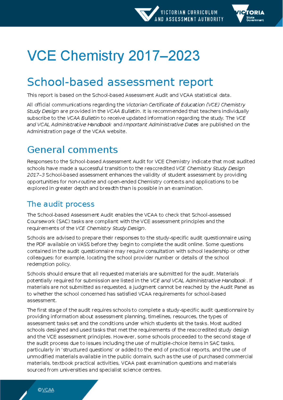 2017 Chemistry SBAreport Studocu
