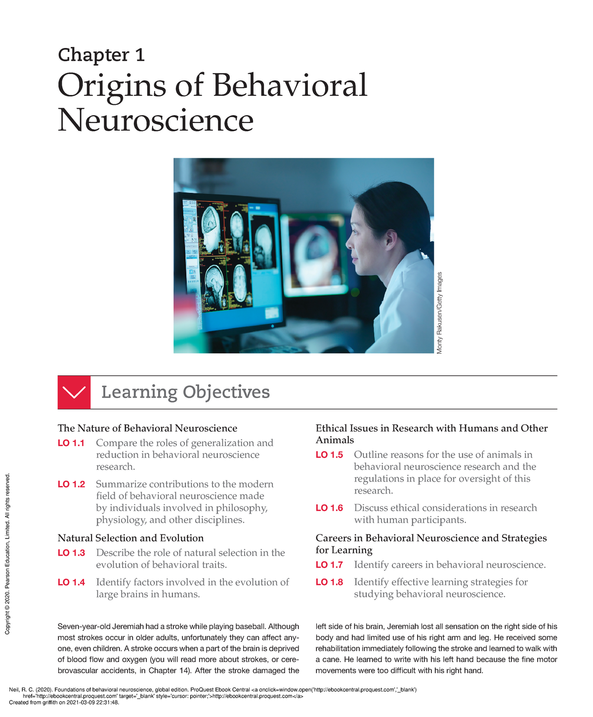 1 Origins Of Behavioral Neuroscience - Chapter 1 Origins Of Behavioral ...