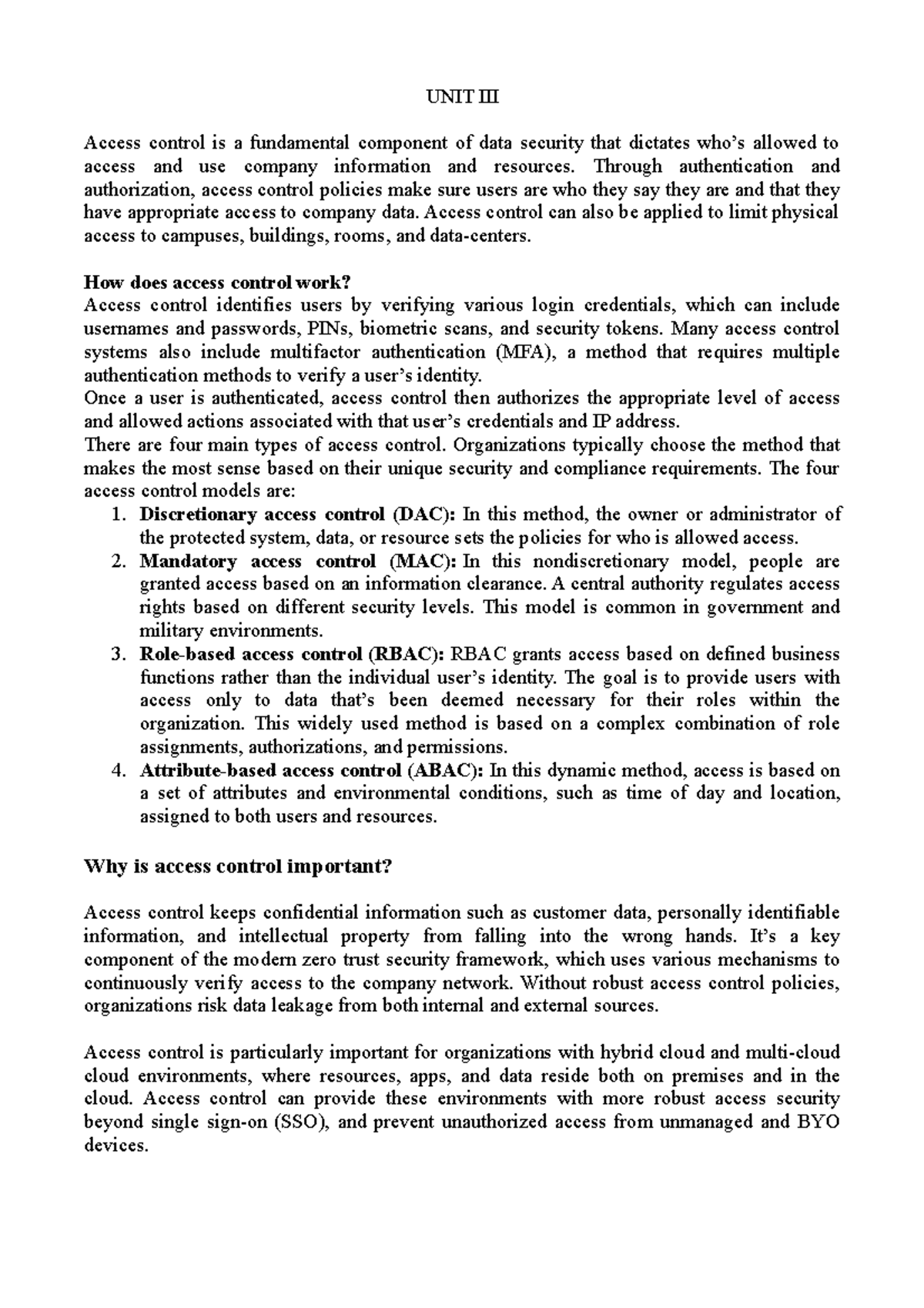 UNIT III CSS - Complete Detailed Notes Of Cyber System Security Of 3rd ...