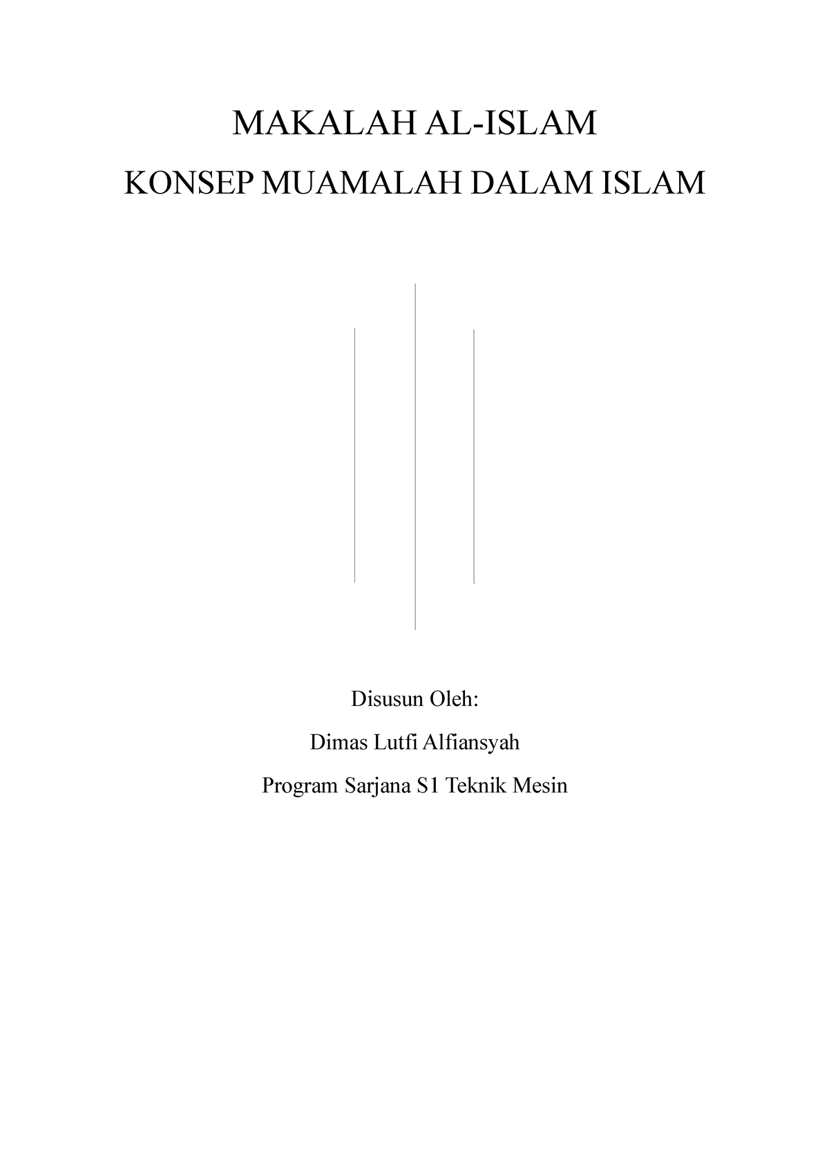 Makalah AL Islam Konsep Muamalah Dalam I - MAKALAH AL-ISLAM KONSEP ...