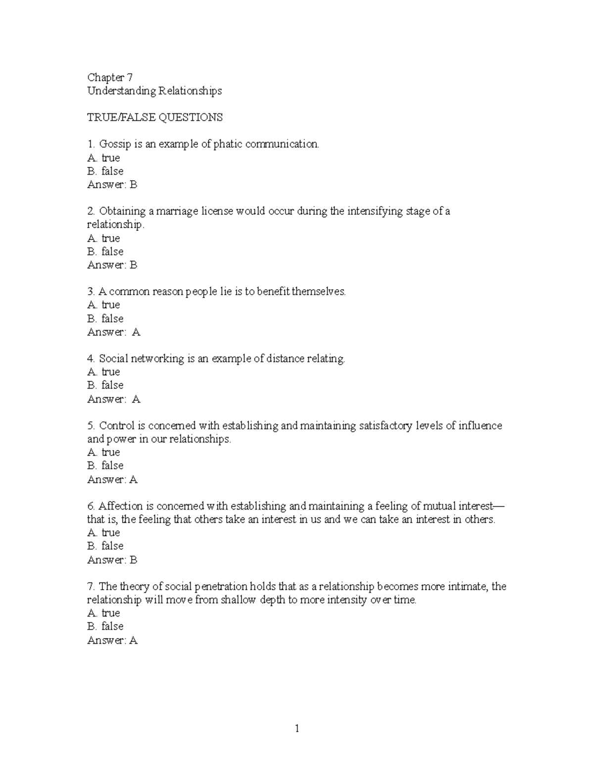 Oral Comunication chapter 7 - Chapter 7 Understanding Relationships ...