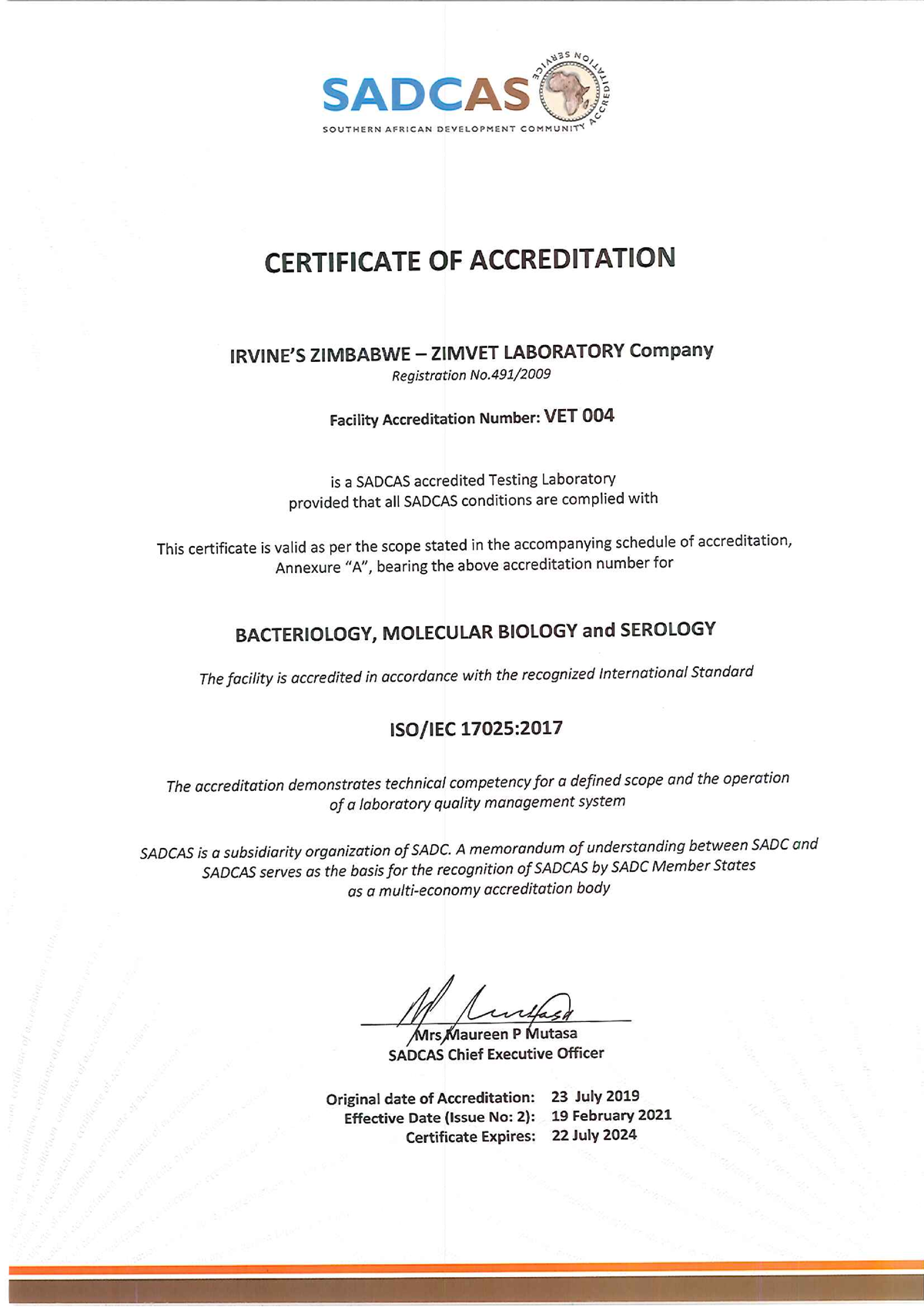 Bacteriology Serology PCR Accreditation - Chemical engineering kinetics ...