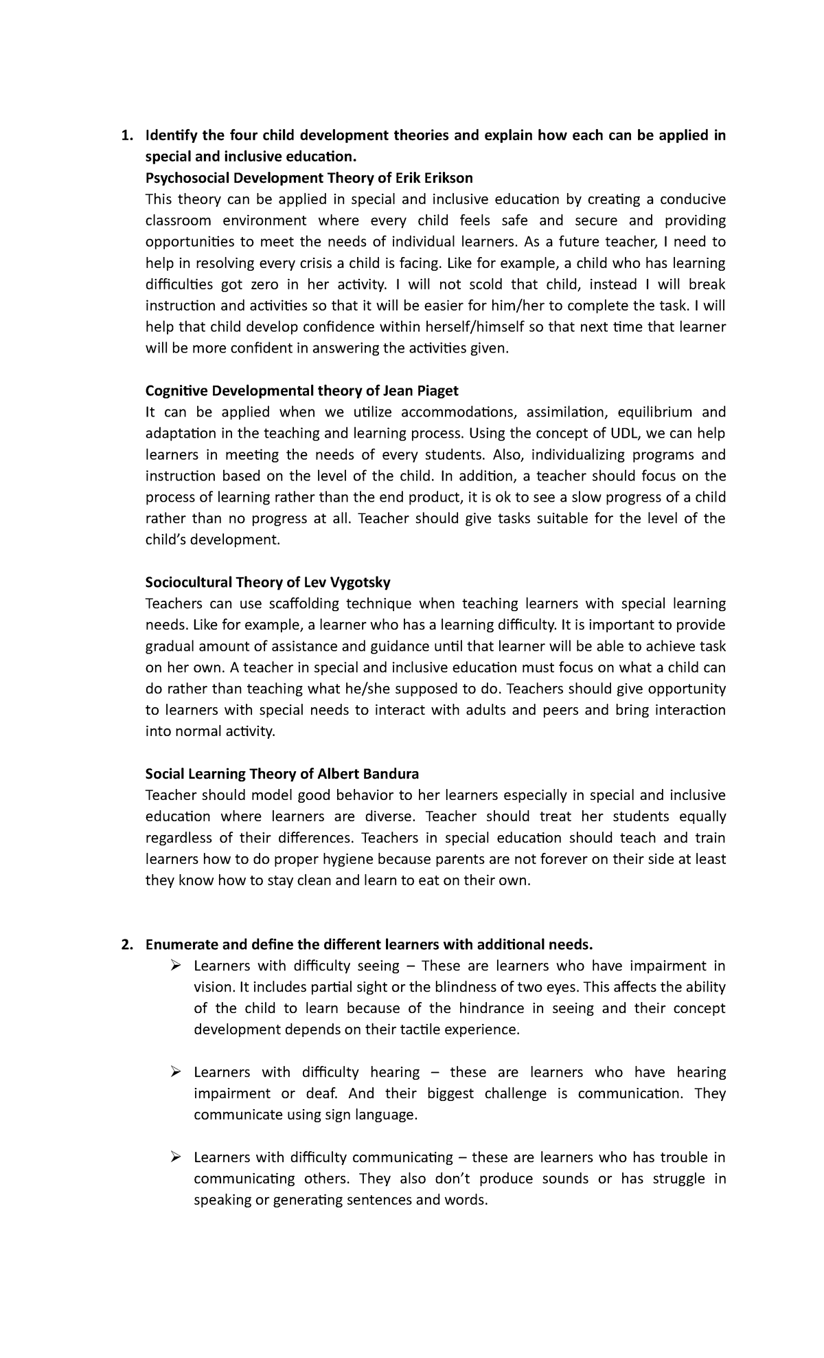 Activity 2 In ED 204 - I hope you get an idea from this - 1. Identify ...