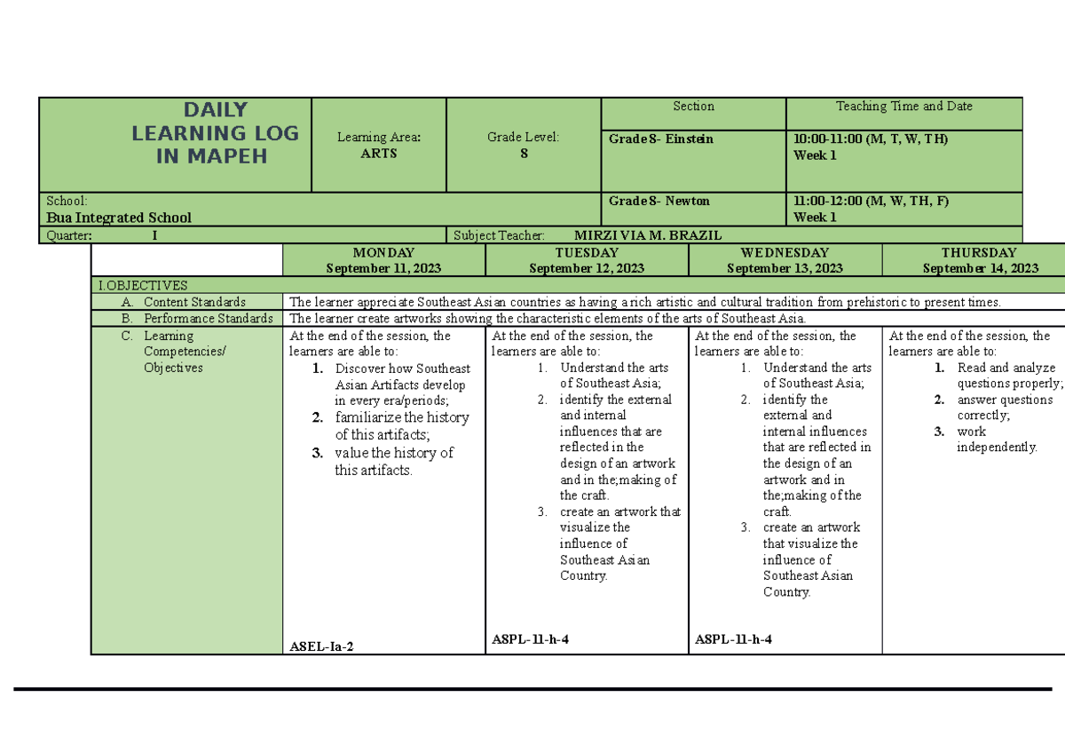week-3-dll-daily-learning-log-in-mapeh-learning-area-arts-grade