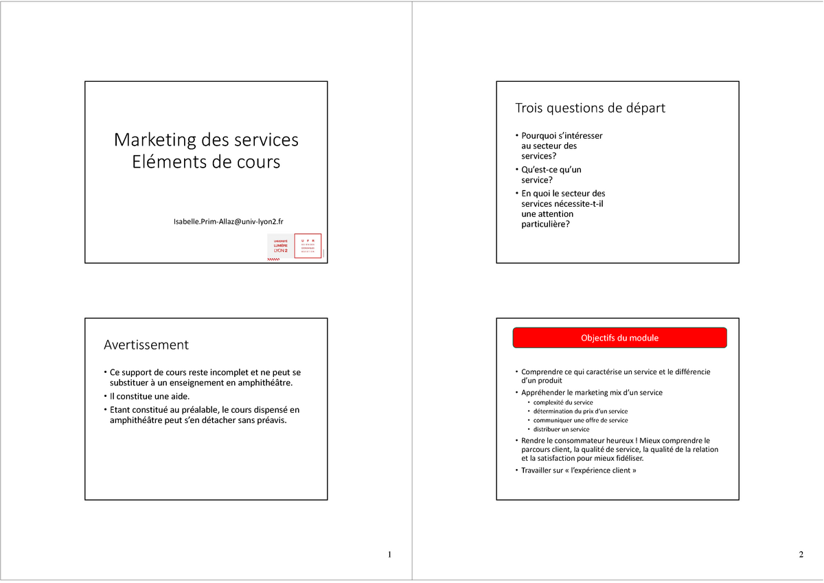 dissertation sur le marketing des services