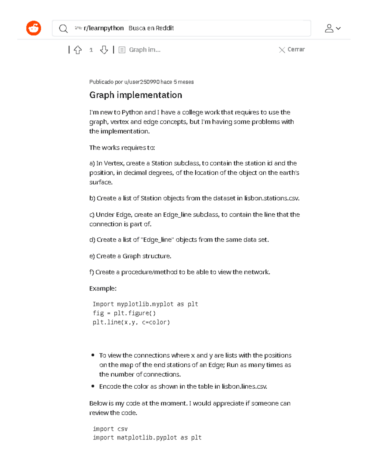Graph implementation learnpython - I'm new to Python and I have a ...