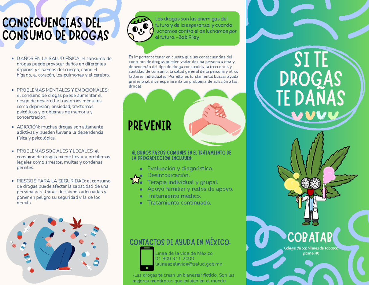 Si Te Drogas Te Dañas Si Te Drogas Te DaÑas Evaluación Y Diagnóstico Desintoxicación Terapia 9200