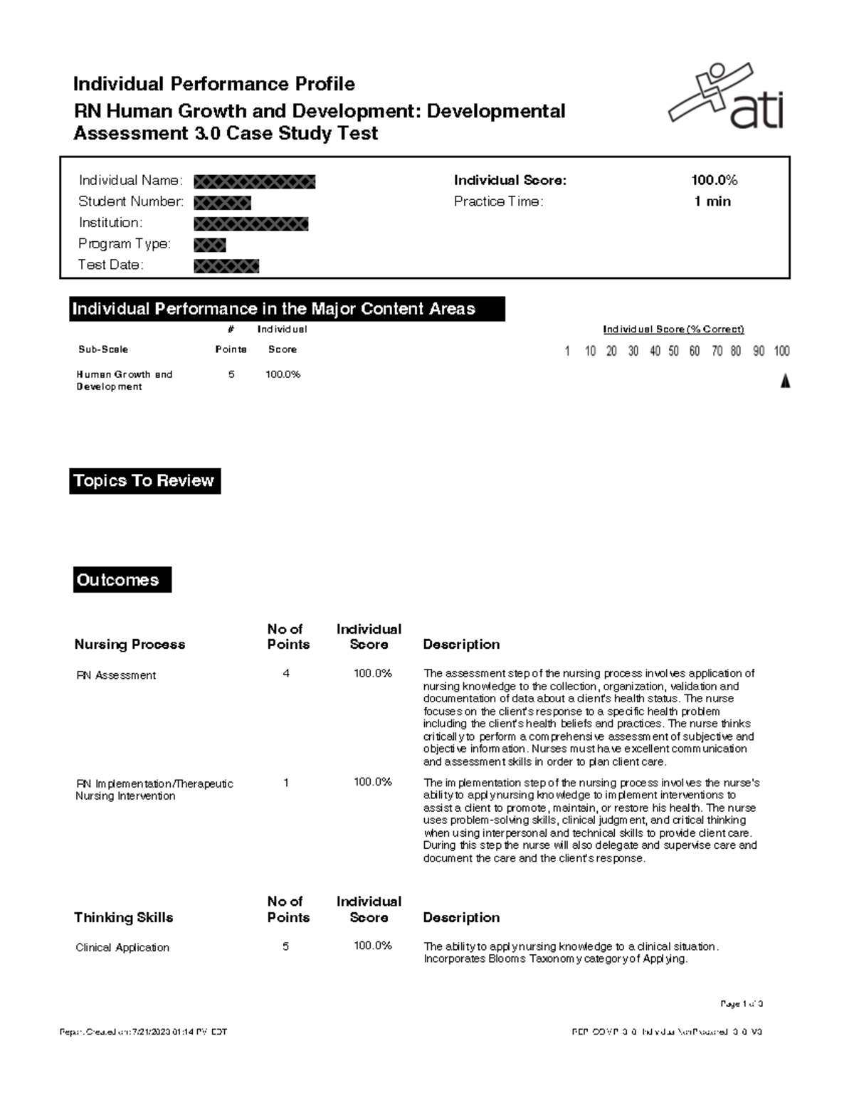 Report (36) - homework - Individual Performance Profile RN Human Growth ...