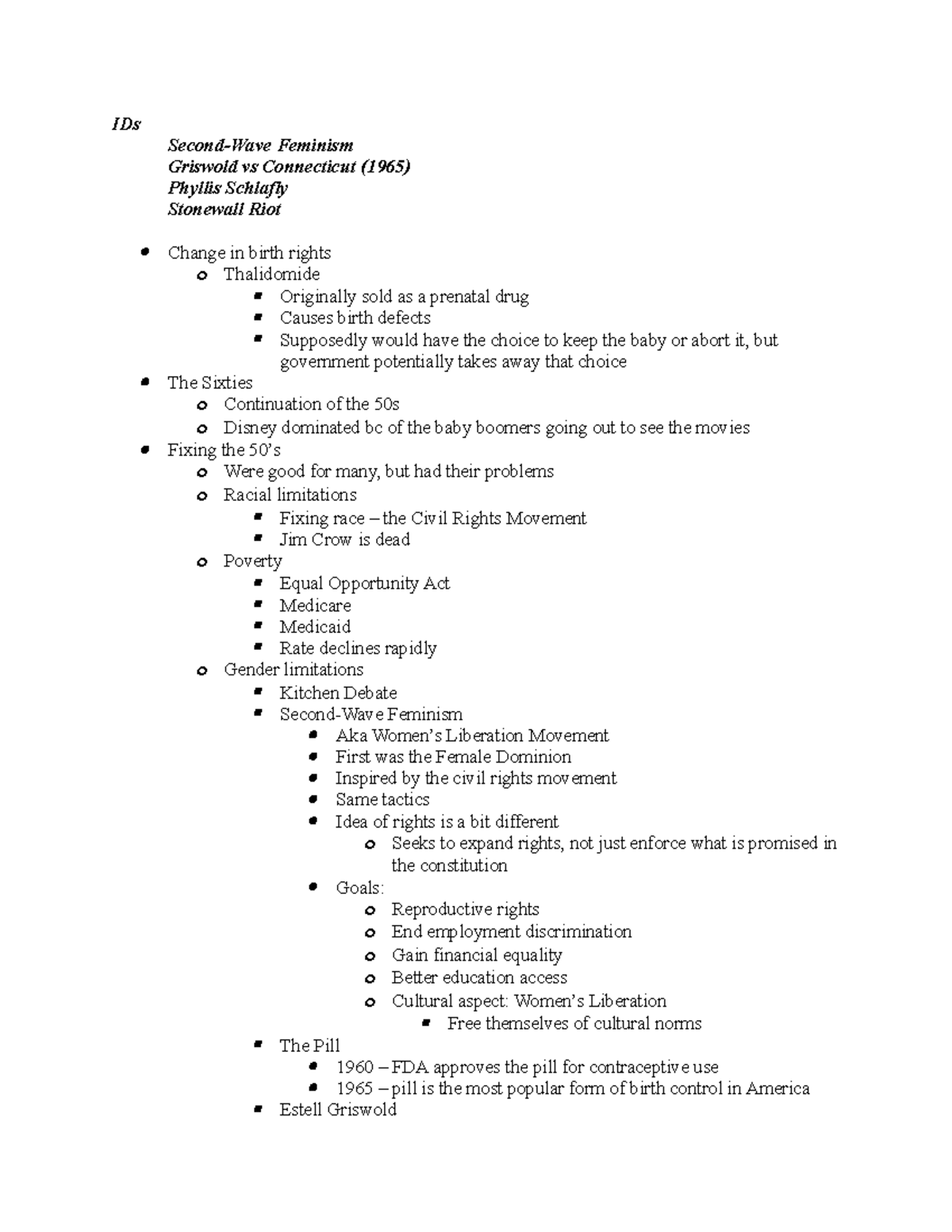 11-4 HIST 128 Notes - History 128: American History since 1865 Dr ...