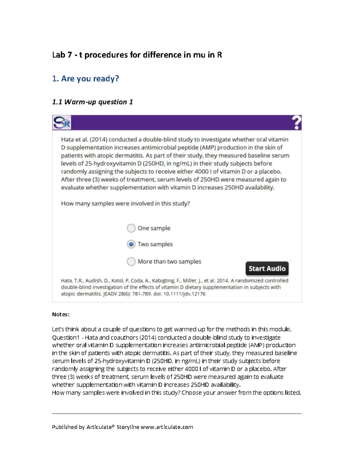 Lab+7+-+t+procedures+for+difference+in+mu+in+R - Lab 7 - t procedures ...