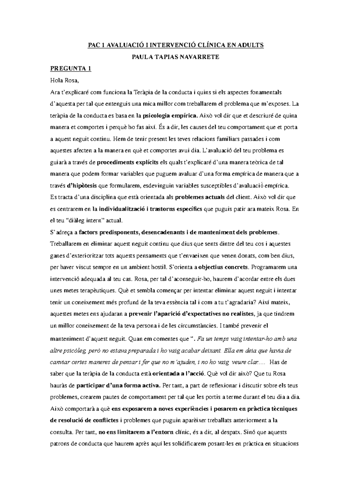 Pac 1 Adultos Paula Tapias Studocu