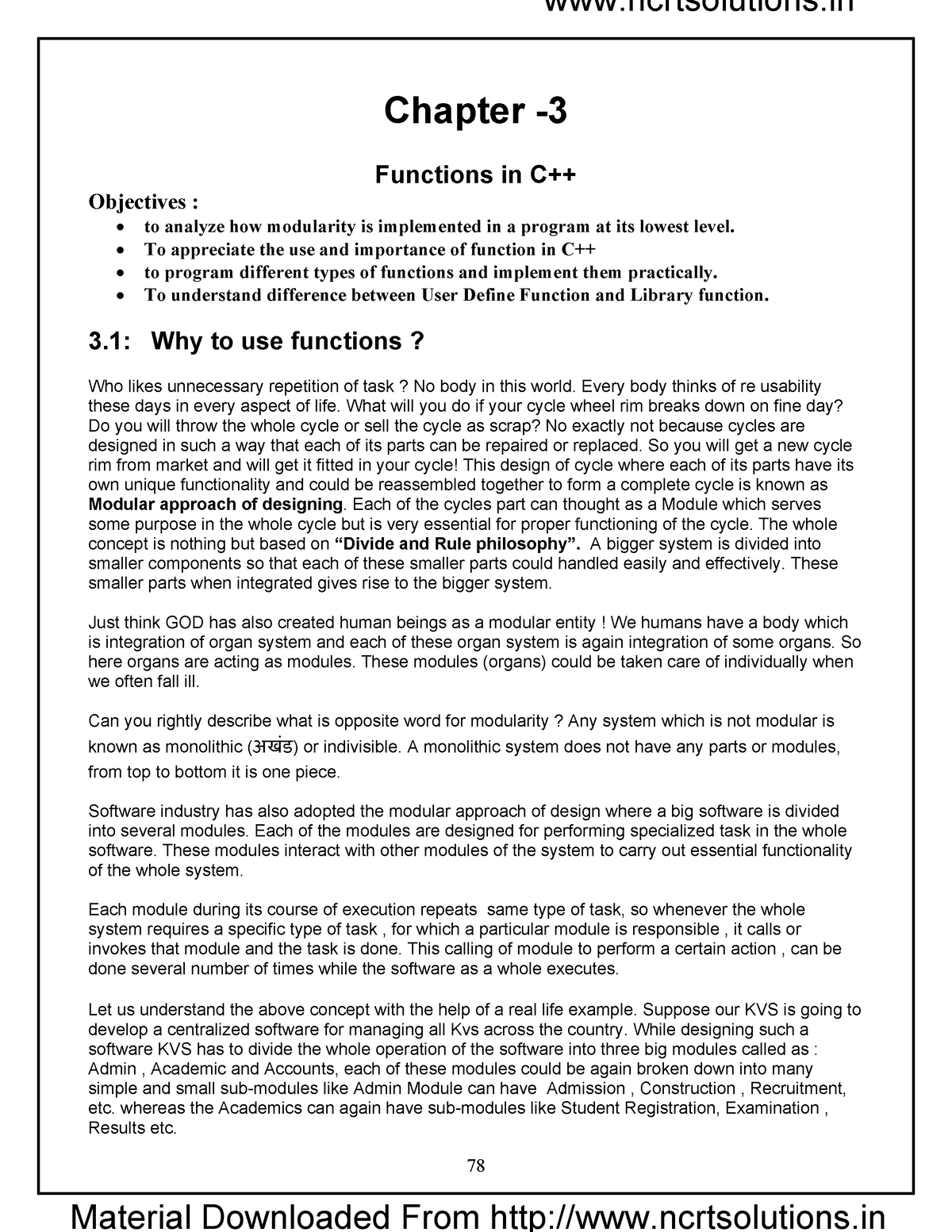 11-computer-science-notes-ch4c-functions-in-cpp-chapter-functions