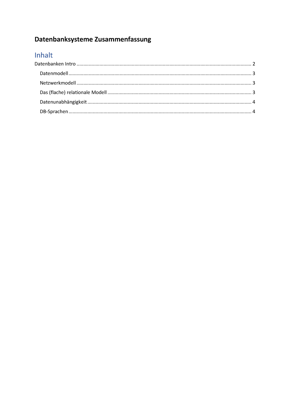 Datenbanksysteme Zusammenfassung - Warning: TT: Undefined Function: 32 ...