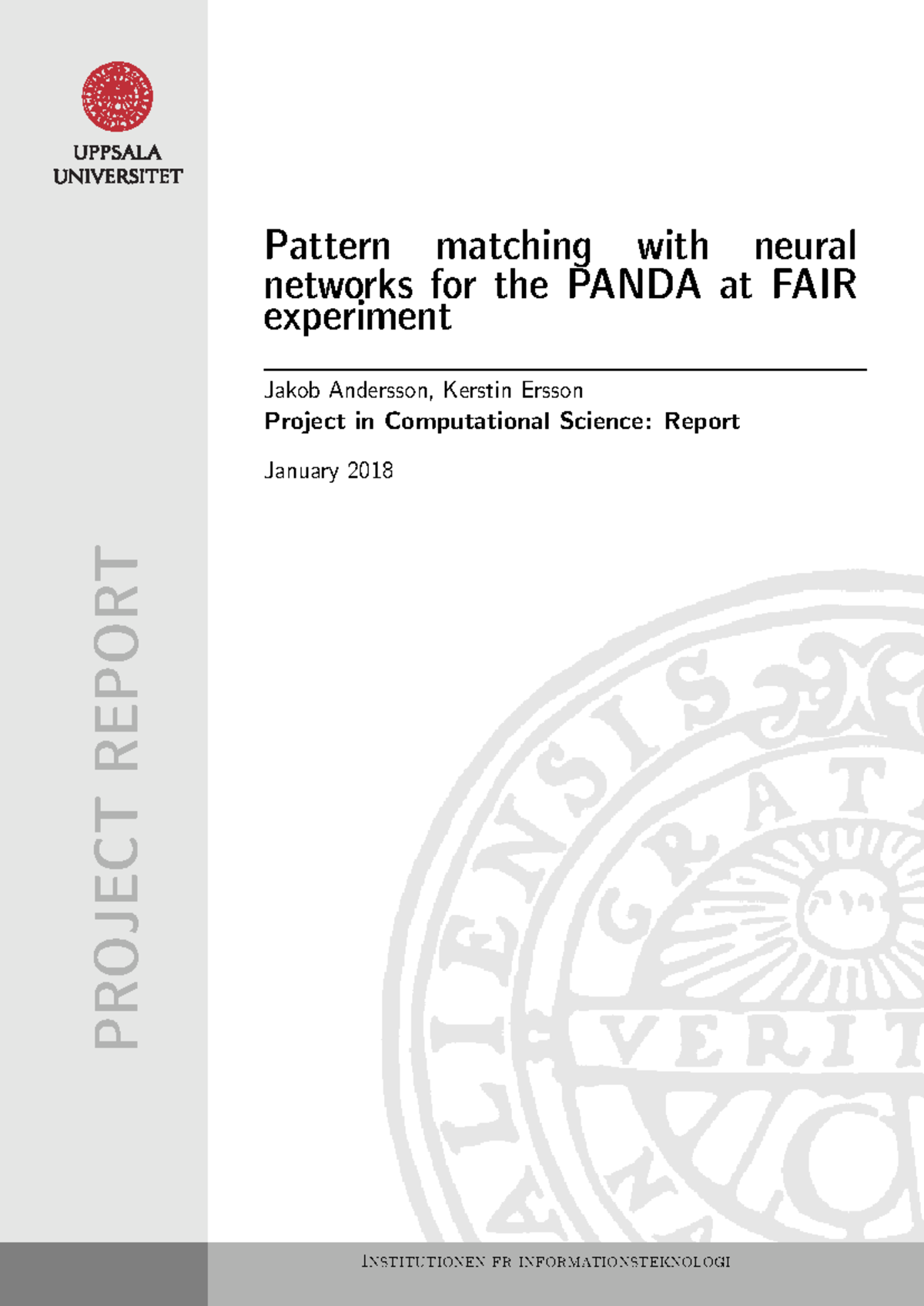 Project 01a report Manual Institutionen fr informationsteknologi