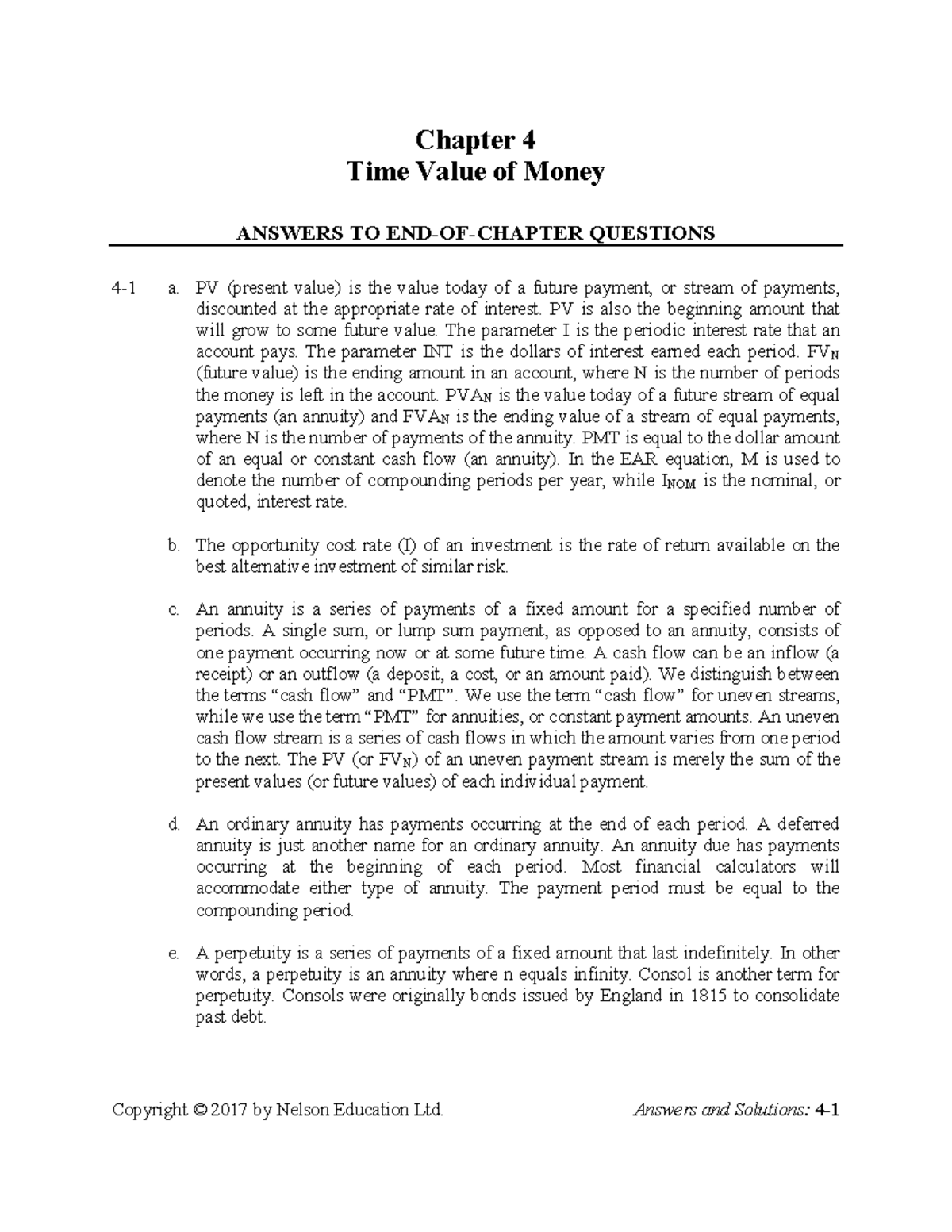 CH 4 SM Ex Homework - Answers to end of chapter questions - Copyright ...