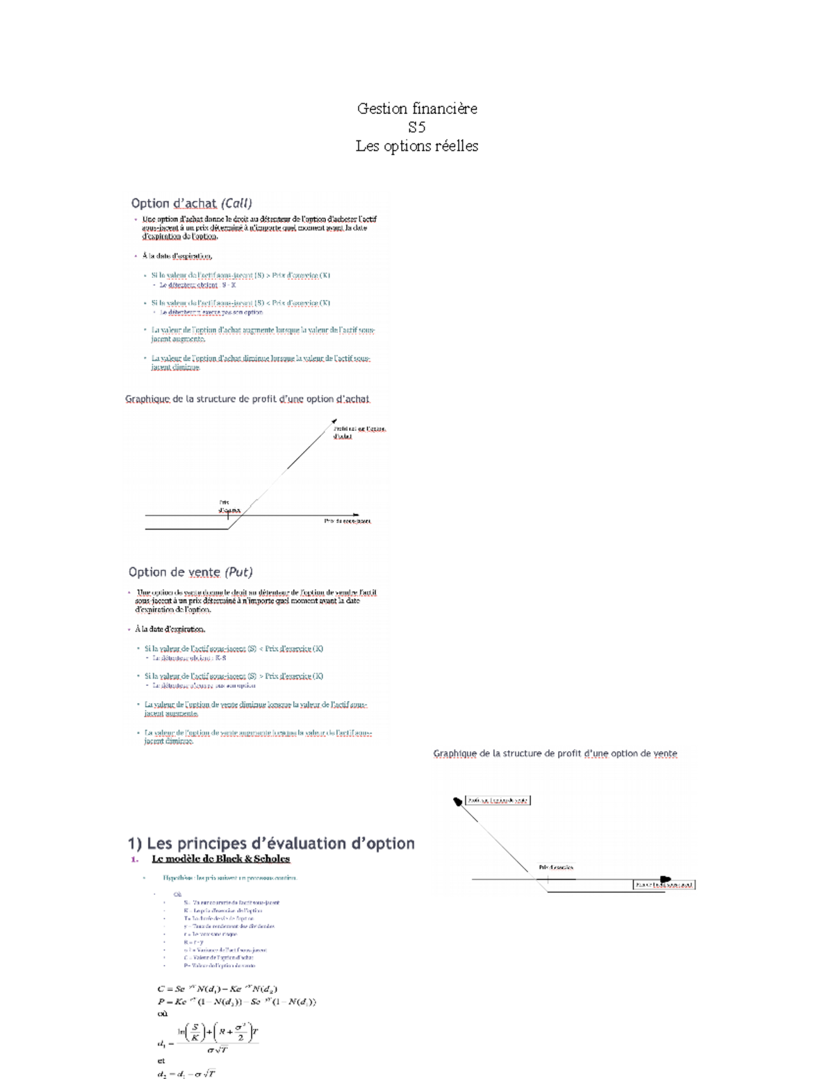 S5 - Notes de cours de la S5 - Gestion financière S Les options réelles ...
