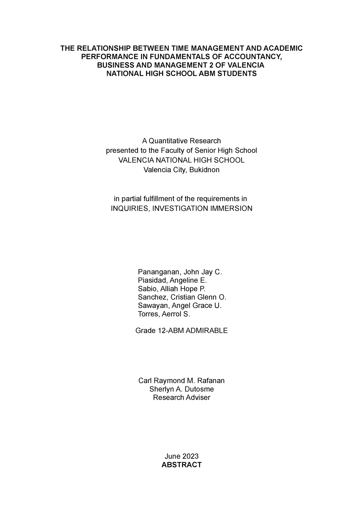 The Relationship Between Time Management and Academic Performance In ...