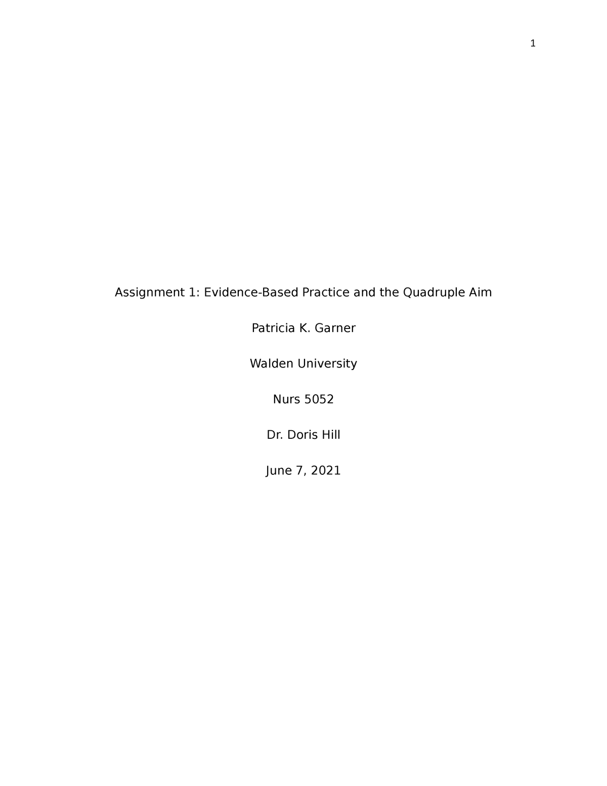 hallmark assignment evidence based paper